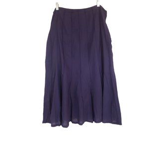 Aldini maxi skirt size 11 Vintage Boho blue raised seem lined